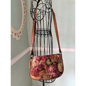 Maurizio Taiuti  Floral Shoulder leather patricia crossbody Nash purse